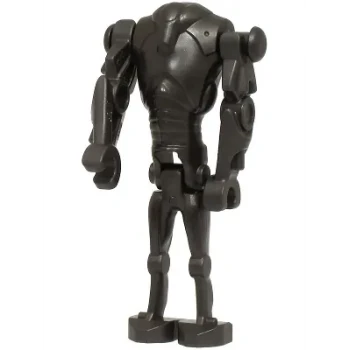 LEGO® Star Wars sw1321 Super Battle Droid - Pearl Dark Gray, Narrow Head, Chest Light I
