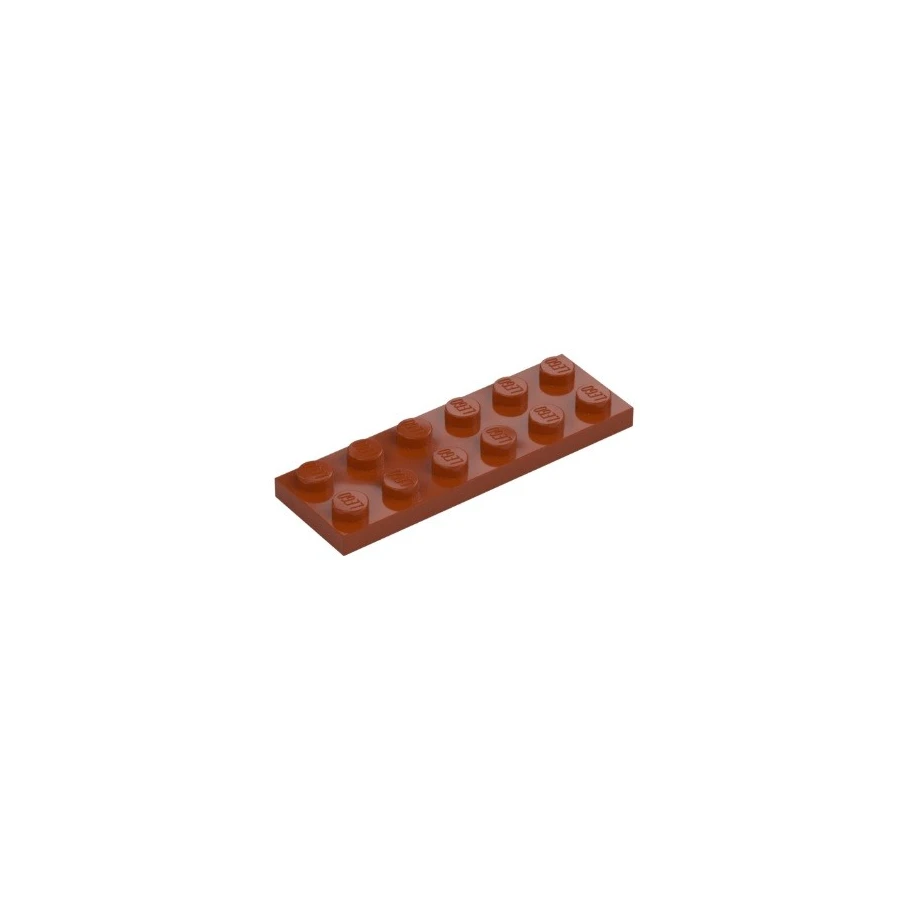 LEGO® CREATOR Podložka 2x6 Hnědooranžová tmavá (3795)