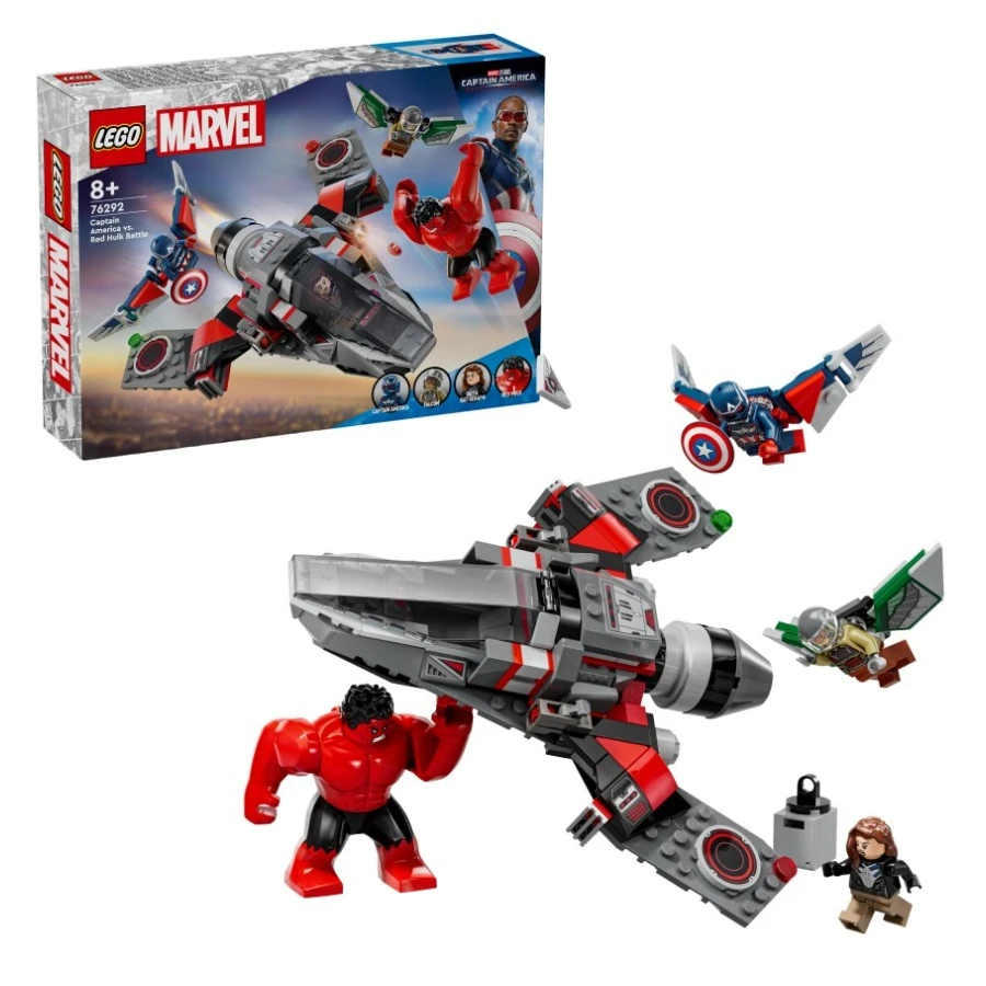 LEGO® 76292 MARVEL Souboj: Kapitán Amerika vs. Red Hulk