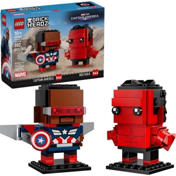 LEGO® 40668  BRICKHEADZ Figurky Kapitána Ameriky a Červeného Hulka