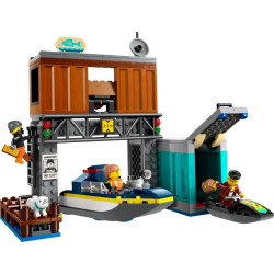 LEGO® 60417 CITY Policejní rychlý motorový člun a úkryt zločinců