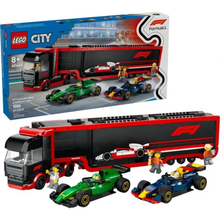 LEGO® 60445 CITY Kamion F1® s vozy F1® RB20 a AMR24