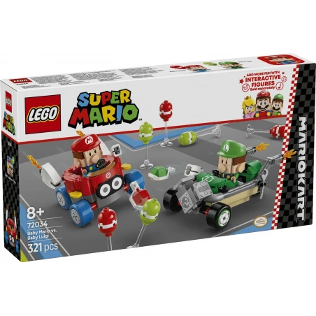 LEGO® 72034 SUPER MARIO Mario Kart™ – Baby Mario vs. Baby Luigi