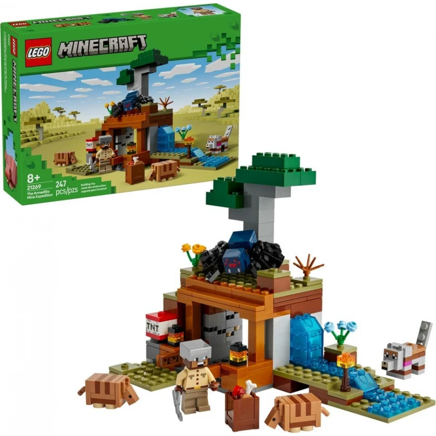 LEGO® 21269 MINECRAFT® Výprava do dolu a pásovec