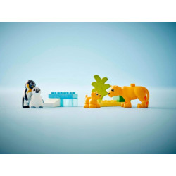 LEGO® 10442 DUPLO Rodinky divokých zvířat: Tučňáci a lvi