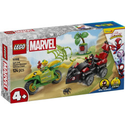 LEGO® 11198 MARVEL Spin, Electro a honička s dinosauřím vozidlem