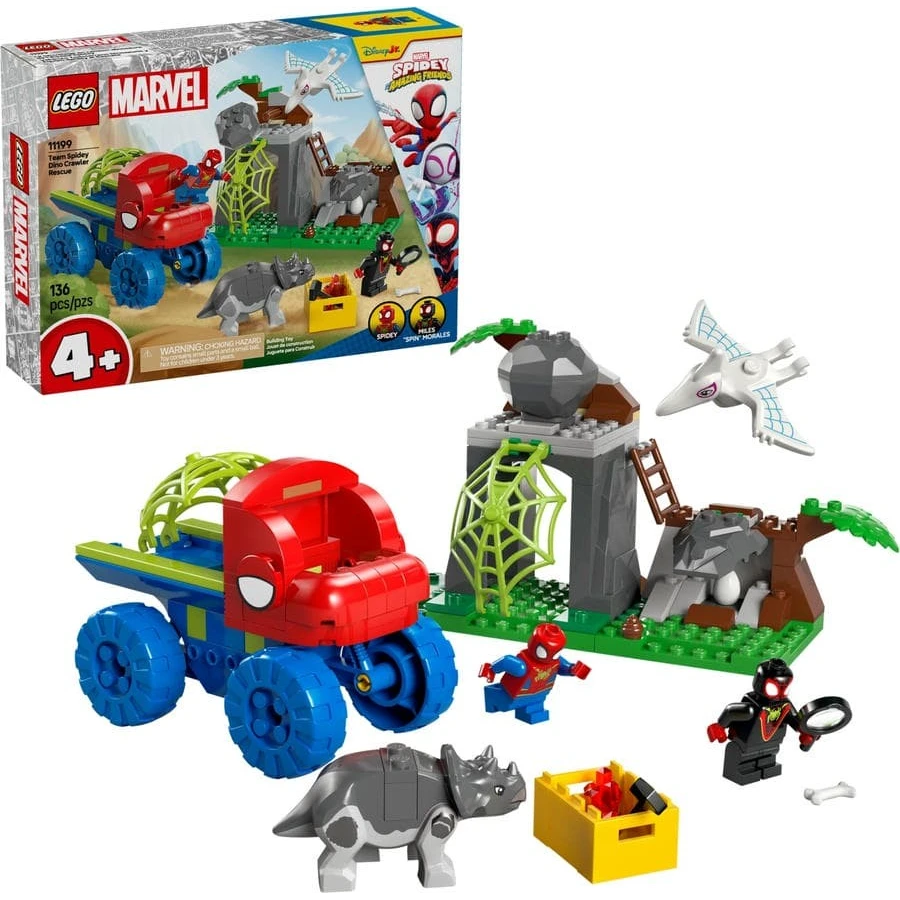 LEGO® 11199 MARVEL Spideyho tým a záchrana dinosaurů s truckem