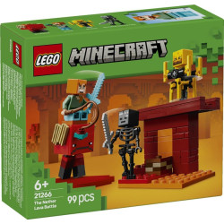 LEGO® 21266 MINECRAFT® Lávová bitva v Netheru