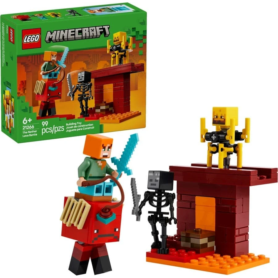 LEGO® 21266 MINECRAFT® Lávová bitva v Netheru