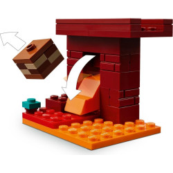 LEGO® 21266 MINECRAFT® Lávová bitva v Netheru