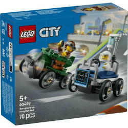 LEGO® 60459 CITY Závodní balíček: Letadlo vs. nemocniční lůžko