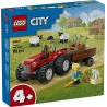 LEGO® 60461 CITY Červený traktor s přívěsem a ovcemi