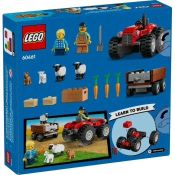 LEGO® 60461 CITY Červený traktor s přívěsem a ovcemi
