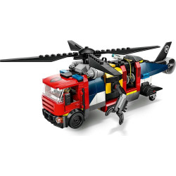 LEGO® 60462 CITY Remix: Helikoptéra, hasičský vůz a ponorka