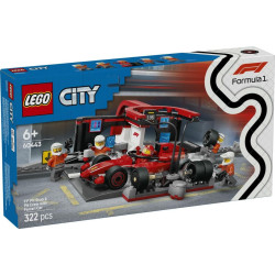 LEGO® 60443 CITY  Zastávka v boxech F1® a personál s vozem Ferrari