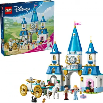 LEGO® 43275 DISNEY™ Popelčin zámek a kočár s koňmi