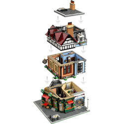 LEGO® 10350 ICONS Dům na rohu v tudorovském stylu