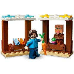 LEGO® 21273 MINECRAFT® MOVIE Balón v podobě ďasa a útok na vesnici