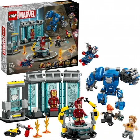 LEGO® 76315 MARVEL Iron Man a jeho laboratoř: Síň brnění
