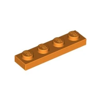 LEGO® CREATOR Podložka na stavění 1x4 oranžová (3710)