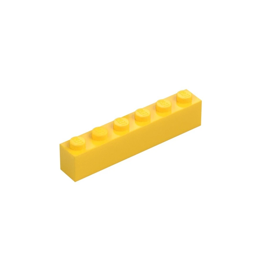 LEGO® DÍLY kostka 1x6 žlutá (3009)