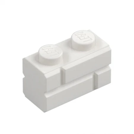 LEGO® DÍLY  kostka 1x2 zděná cihla bílá (98283)