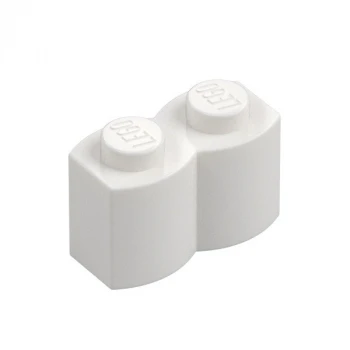 LEGO® DÍLY kostka palisáda 1x2 bílá (30136)
