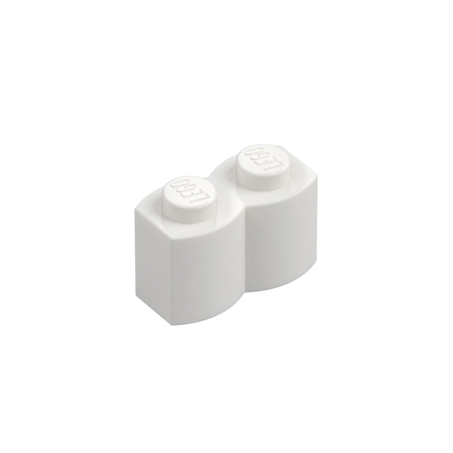LEGO® DÍLY kostka palisáda 1x2 bílá (30136)