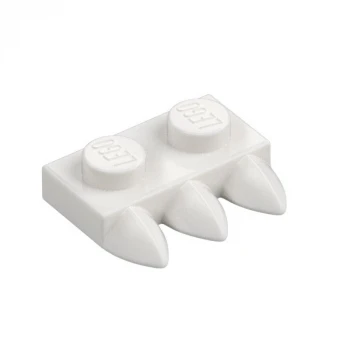 LEGO® CREATOR podložka 1x2 s 3 zuby bílá (15208)