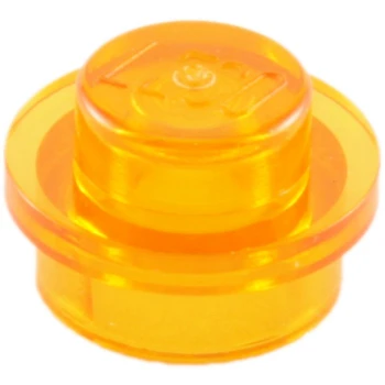 LEGO® DÍLY deska kulatá 1x1 transparentní oranžová (6141)