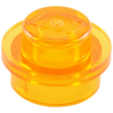 LEGO® DÍLY deska kulatá 1x1 transparentní oranžová (6141)