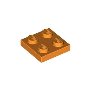 LEGO® CREATOR Podložka na stavění 2x2  oranžová (3022)