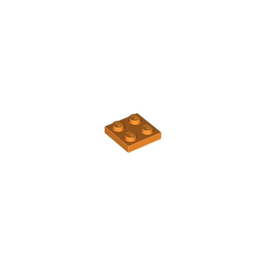 LEGO® CREATOR Podložka na stavění 2x2 oranžová (3022)