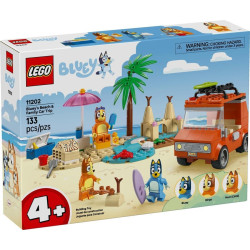 LEGO® 11202 Bluey a rodinný výlet autem na pláž