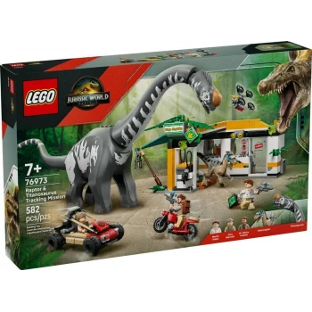 LEGO® 76973 JURASSIC WORLD Mise na sledování raptora a titanosaura