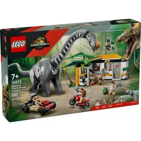 LEGO® 76973 JURASSIC WORLD Mise na sledování raptora a titanosaura