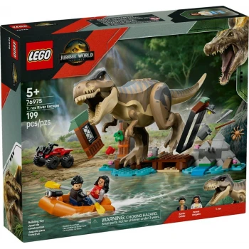 LEGO® 76975 JURASSIC WORLD T-rex a útěk po řece