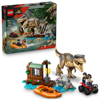 LEGO® 76975 JURASSIC WORLD T-rex a útěk po řece