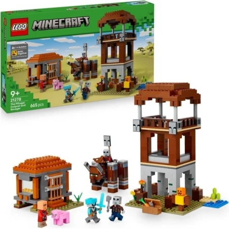 LEGO® 21278 MINECRAFT®  Základna plenitelů a Ničitel