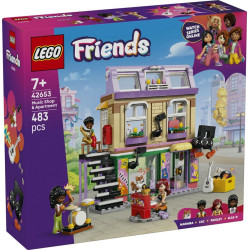 LEGO® 42653 FRIENDS Obchod s hudebninami a byt