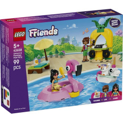 LEGO® 42658 FRIENDS Zábava u bazénu s jednorožcem a plameňákem