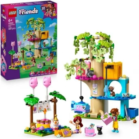 LEGO® 42666 FRIENDS  Kočičí narozeninová oslava a dům na stromě