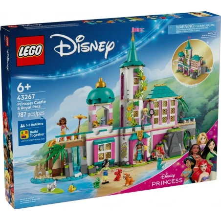 LEGO® 43267 DISNEY™ Hrad princezen a královští domácí mazlíčci