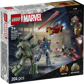 LEGO® 76320 MARVEL Iron Man a War Machine vs. Hammerovy Drony