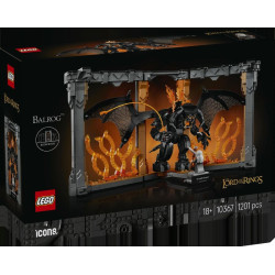 LEGO® 10367 ICONS  Knižní zarážka: Pán prstenů – Balrog™