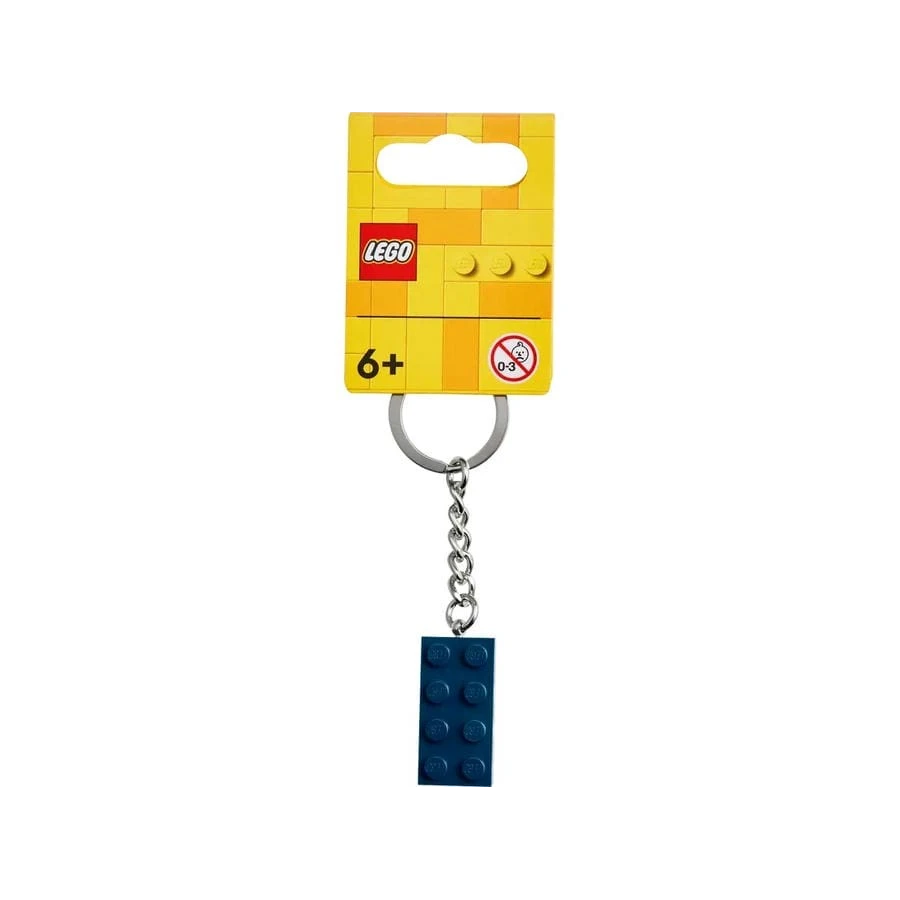 LEGO® 854237 Přívěšek na klíče – Modrá kostka 2x4