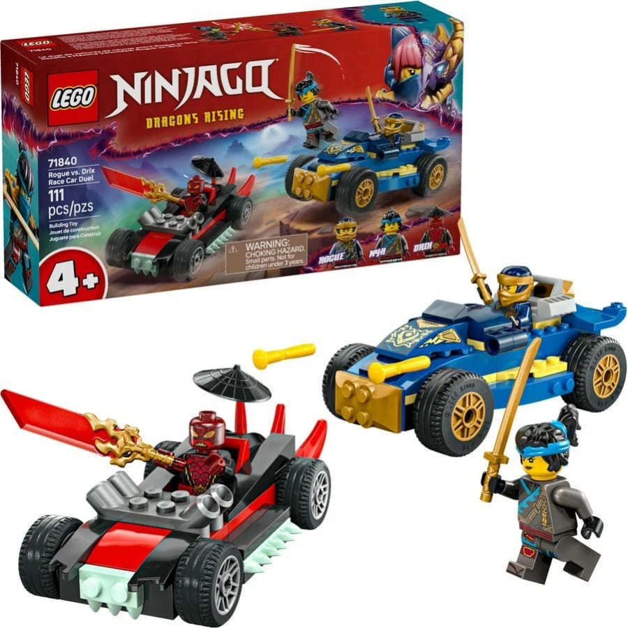 LEGO® 71840 NINJAGO Rogue vs. Drix a souboj se závodními auty