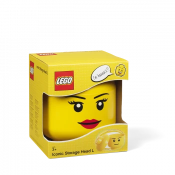 LEGO® STORAGE HEAD úložná hlava dívka velikost L