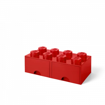 LEGO® STORAGE BOX 8 Úložný box červený s šuplíky