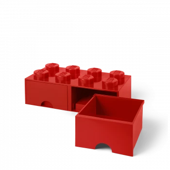 LEGO® STORAGE BOX 8 Úložný box červený s šuplíky